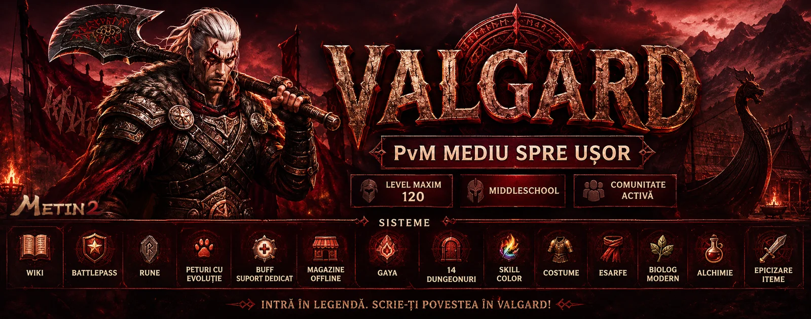 Banner VALGARD - PvM Level 120 , MiddleSchool